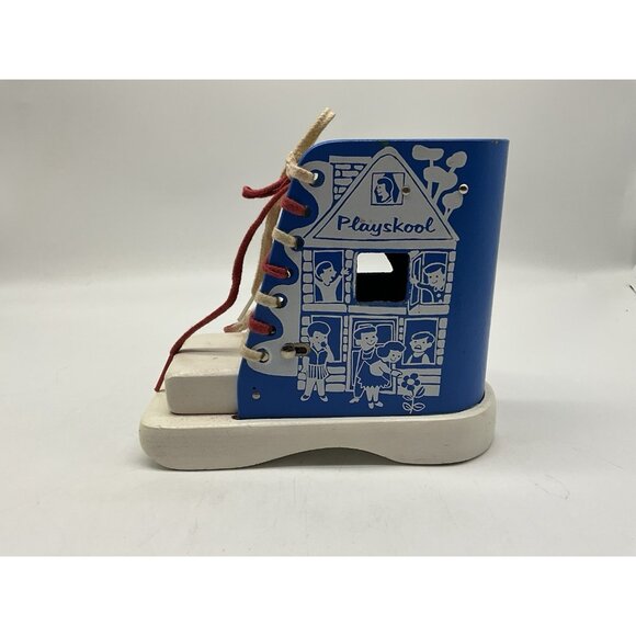 PLAYSKOOL Vintage Red Box Lacing Boot Learning While Playing in Original Box - Picture 6 of 15
